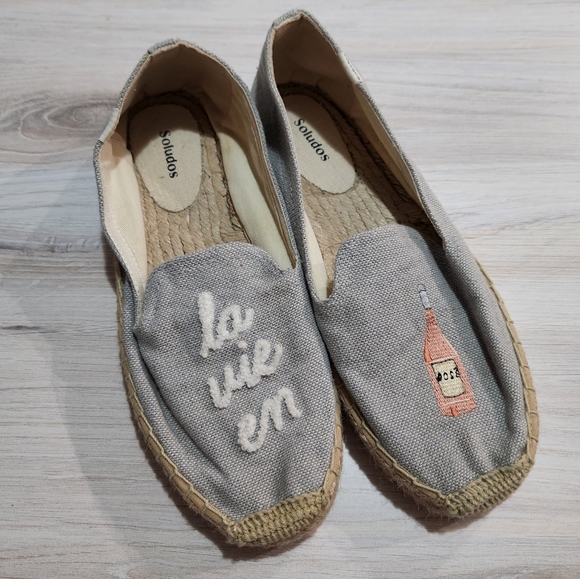 Soludos La Vie En Rose Espadrille Flats - Picture 2 of 8